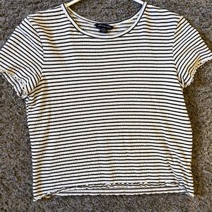 American Eagle Striped Crop Top